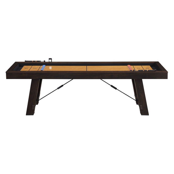 Titus - Shuffleboard Table - Brown - 108"