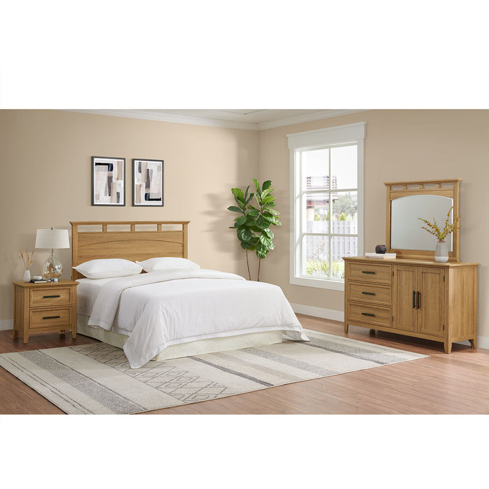 Matias - Bedroom Set With Queen/Full Headboard, Dresser, Mirror & Nightstand