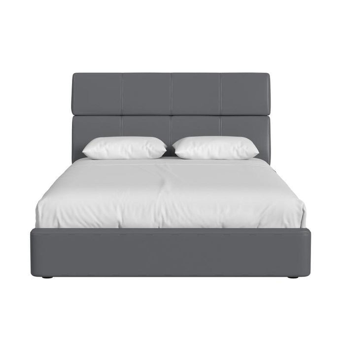 Valari - Full PU Bed - Gray