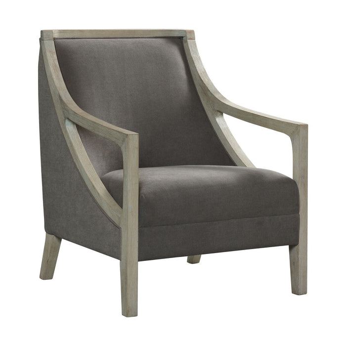 Hopkins - Chair With White Wash Arm - Columbia Charcoal