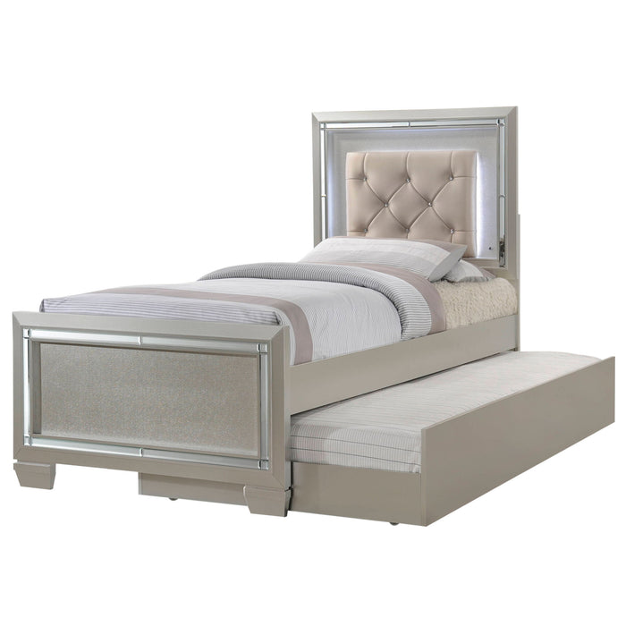 Platinum - Youth Platform Bed With Trundle