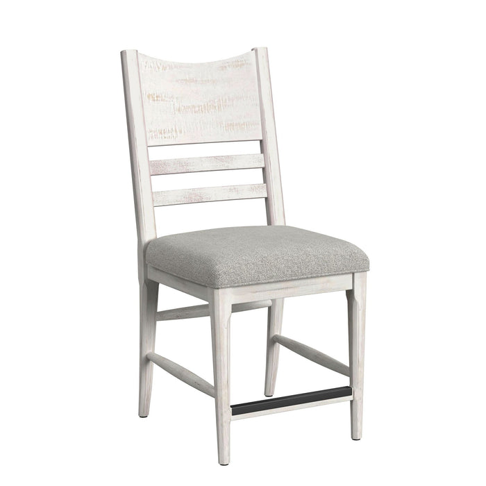 Rogen Rustic - Counter Side Chair (Set of 2) - Rustic White / Gray