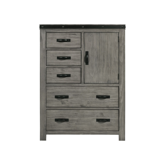 Wade - 5-Drawer Gentlemen Chest - Black Finish