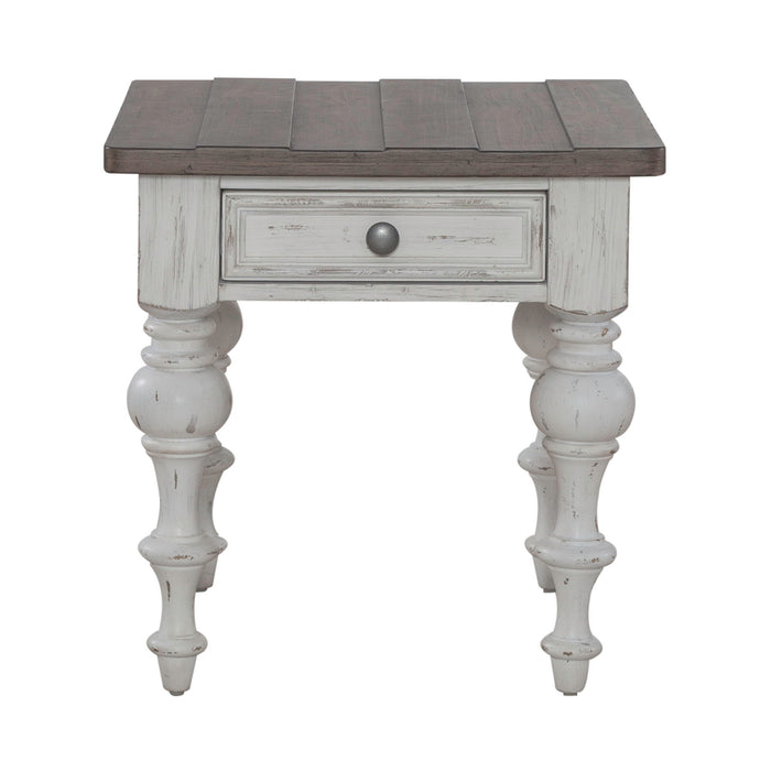 River Place - End Table - White