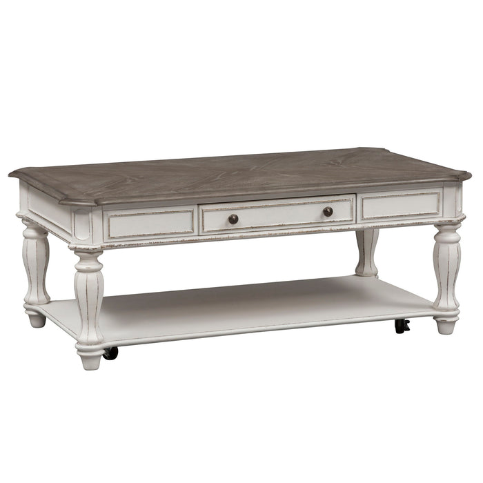 Magnolia Manor - Rectangular Cocktail Table - White