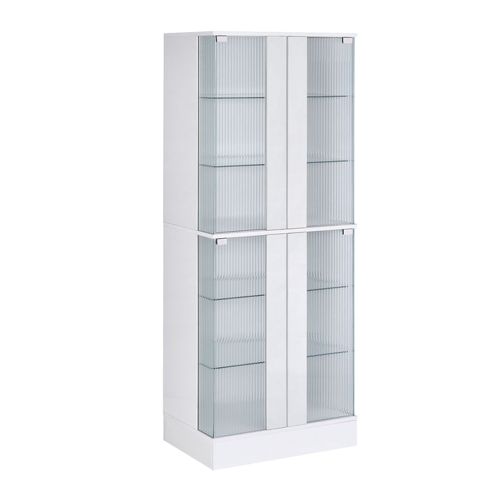 Chandra - Cabinet With LED - Glossy White