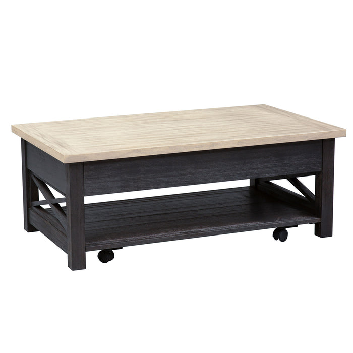 Heatherbrook - Lift Top Cocktail Table - Black