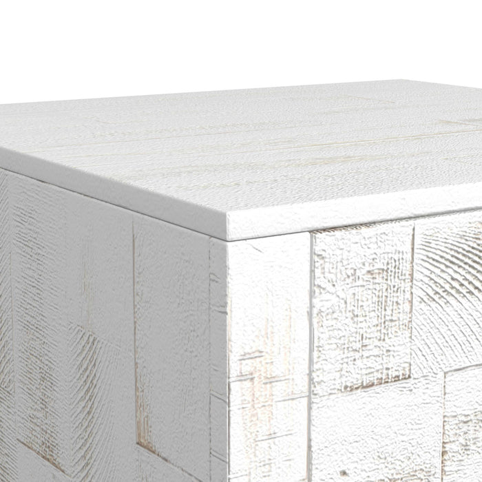 Rogen Rustic - End Table - Rustic White