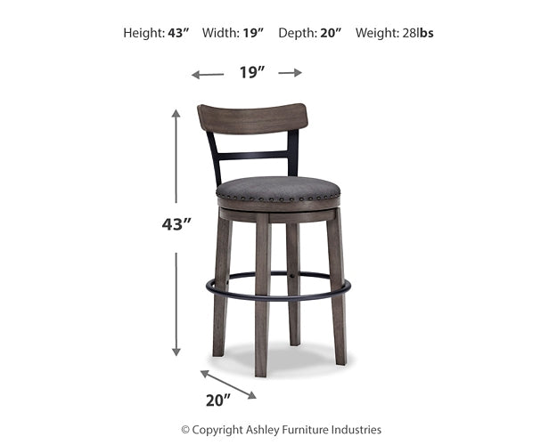 Caitbrook UPH Swivel Barstool (1/CN)