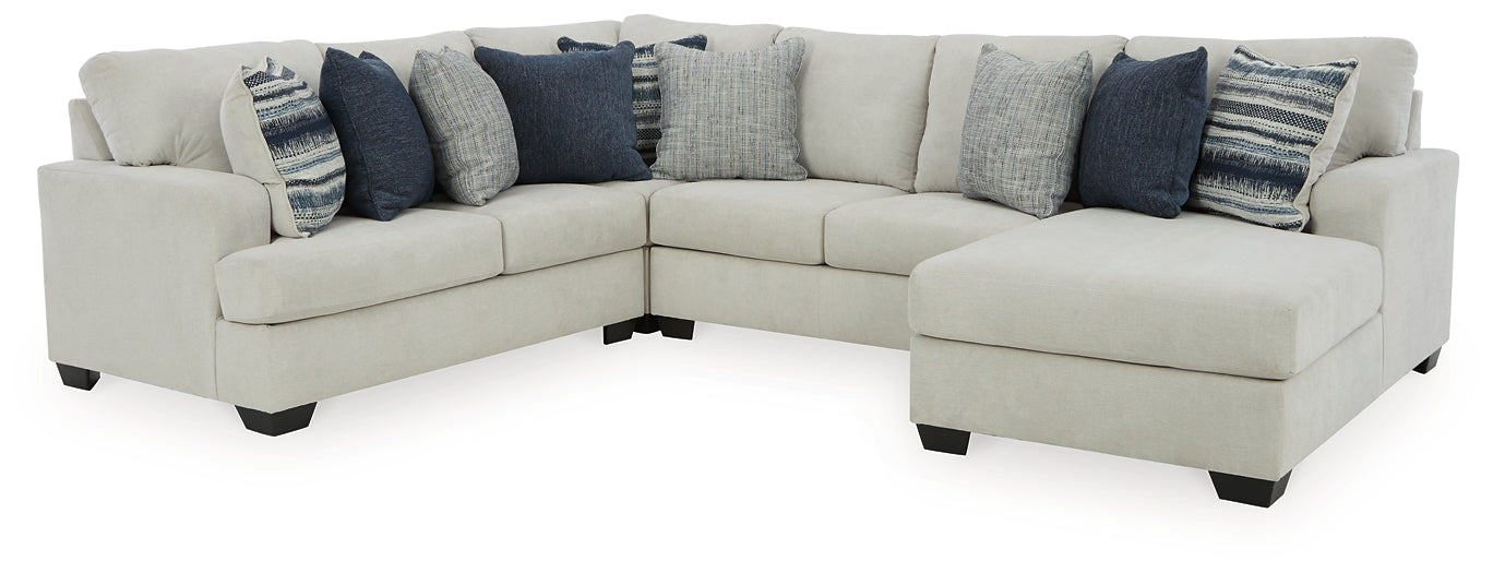 Lowder 4-Piece Sectional with Chaise