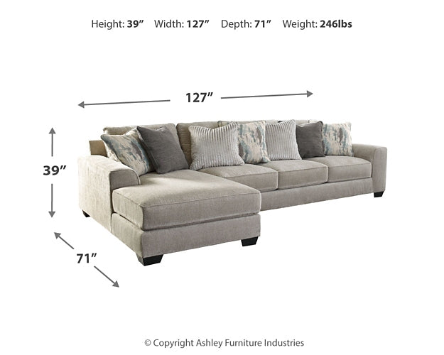 Ardsley 2-Piece Sectional with Ottoman