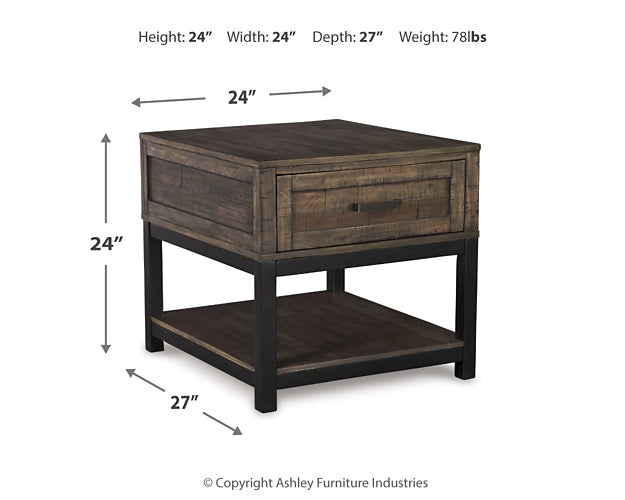 Johurst Coffee Table with 1 End Table