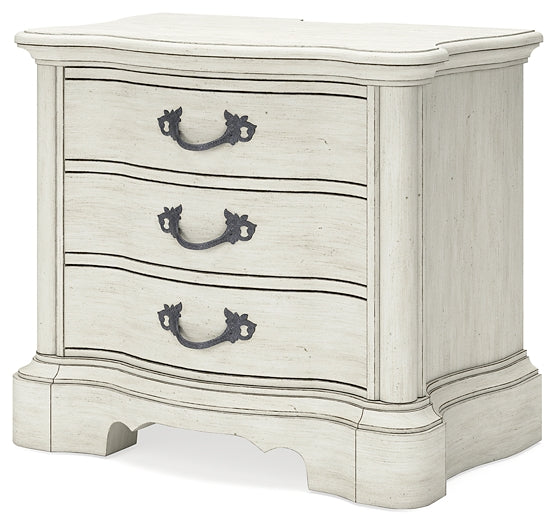 Arlendyne Queen Upholstered Bed with Mirrored Dresser, Chest and 2 Nightstands