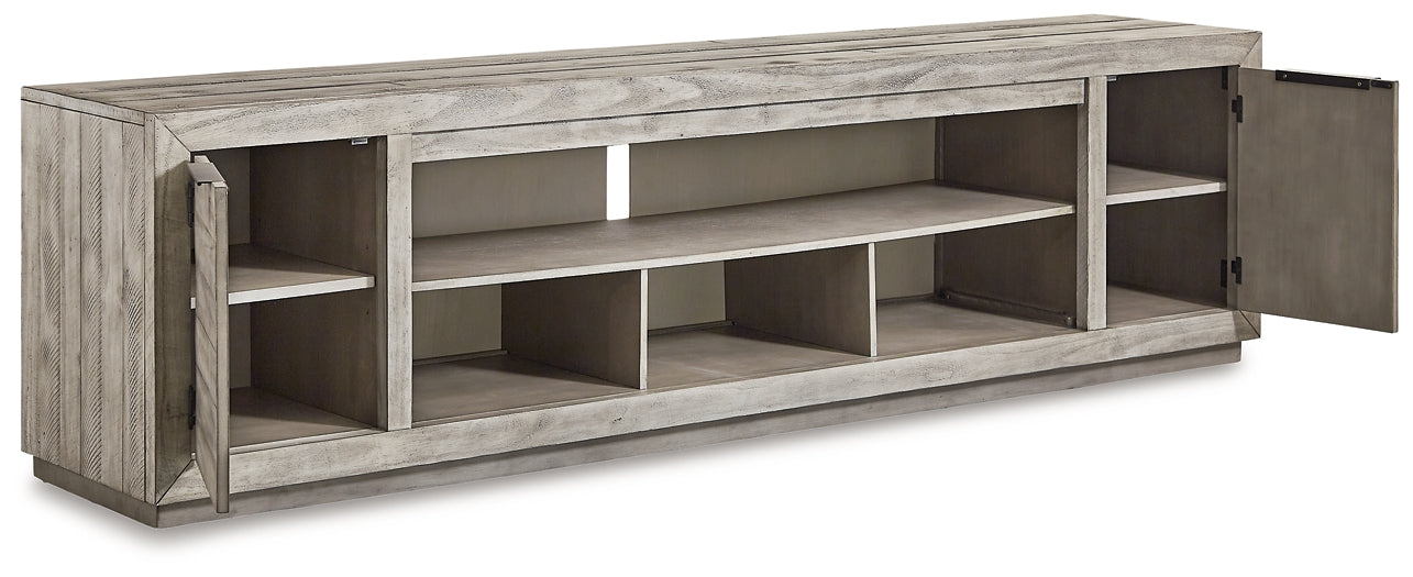 Naydell XL TV Stand w/Fireplace Option