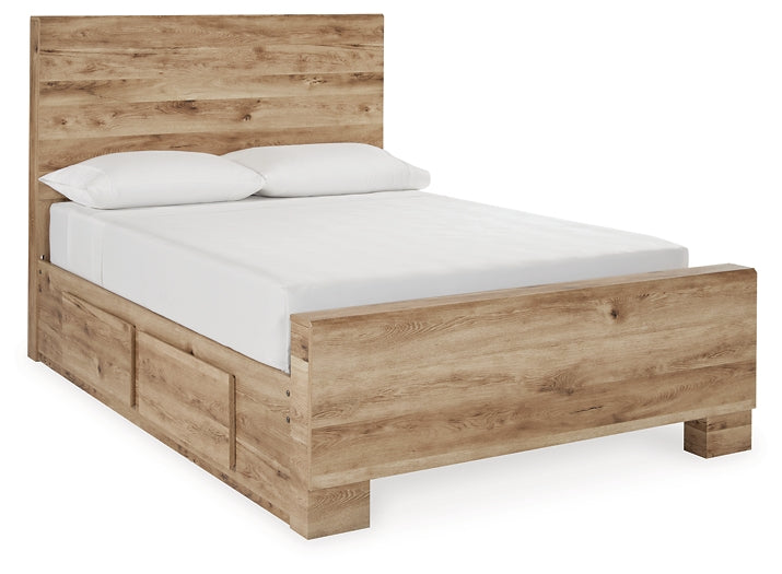 Hyanna  Panel Bed With 2 Side Storage